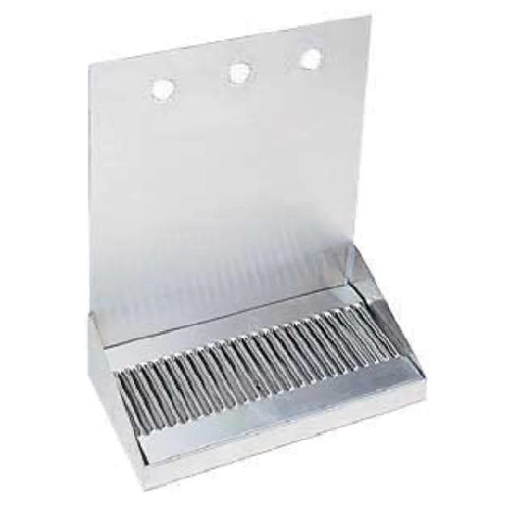 Micro Matic DP-322D-3-P 12 Inch Wall Mount Drip Tray Trough Stainless Steel with Screen Micro Matic DP-322D-3-P 12 Inch Wall Mount Drip Tray Trough Stainless Steel with Screen