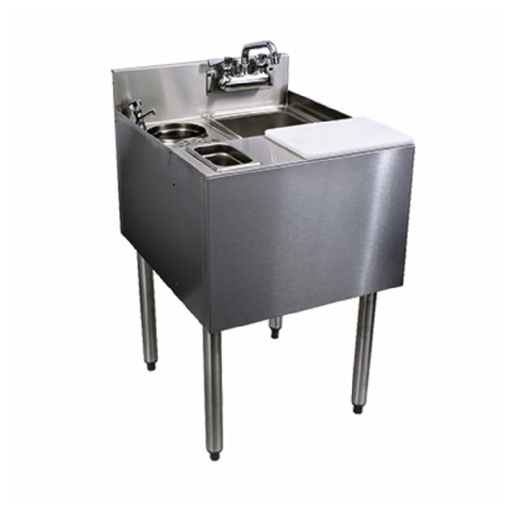 Glastender C-MFT-20 20 Inch CHOICE Underbar Mixology Unit with Faucet Stainless Steel