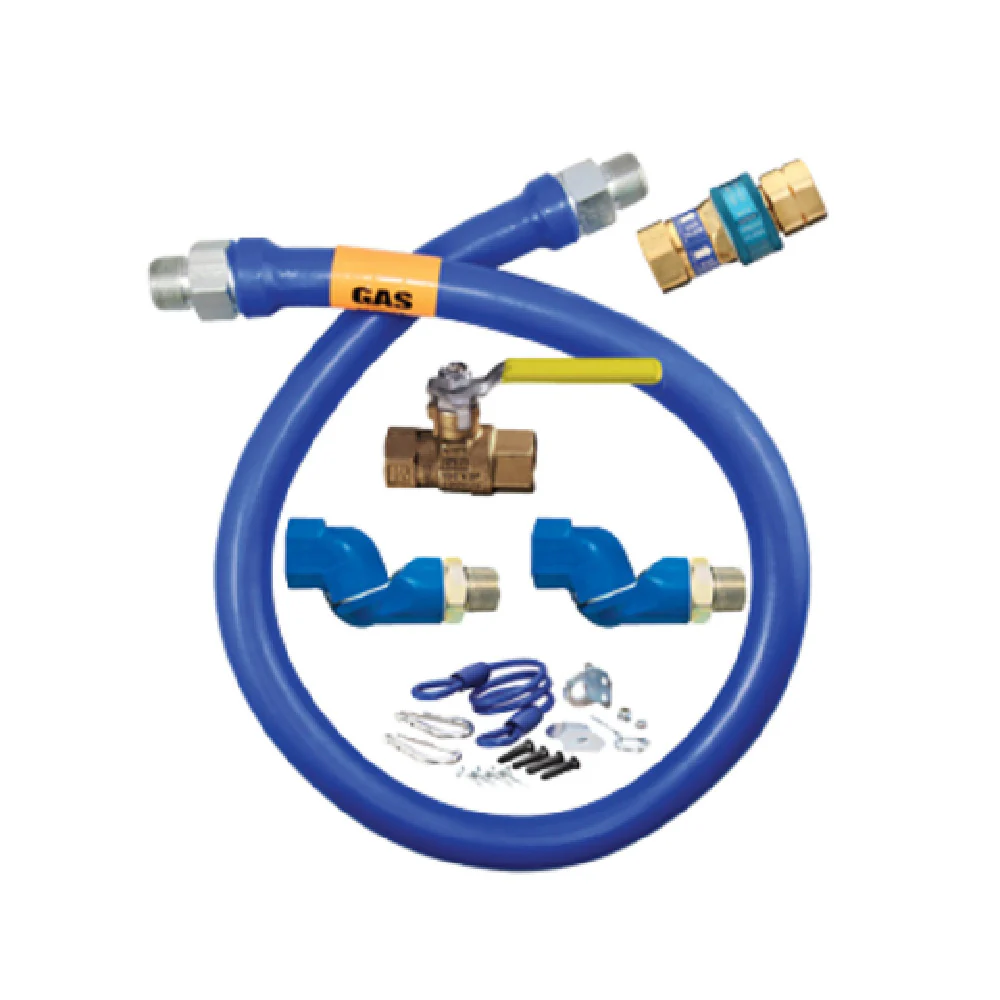 Dormont 16125KIT2S48 1-1/4 Inch Inside Dia Gas Connector Hose Kit with Swivel - 449000 BTU Dormont 16125KIT2S48 1-1/4 Inch Inside Dia Gas Connector Hose Kit with Swivel - 449000 BTU