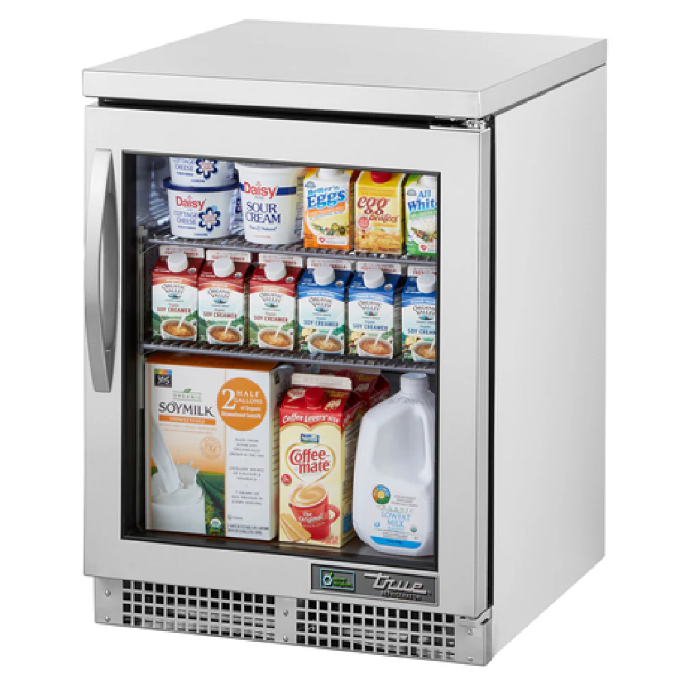 True Refrigeration TUC-24G-HC~FGD01 24 Inch Undercounter Refrigerator 1 Section with Glass Door and Adjustable Shelves