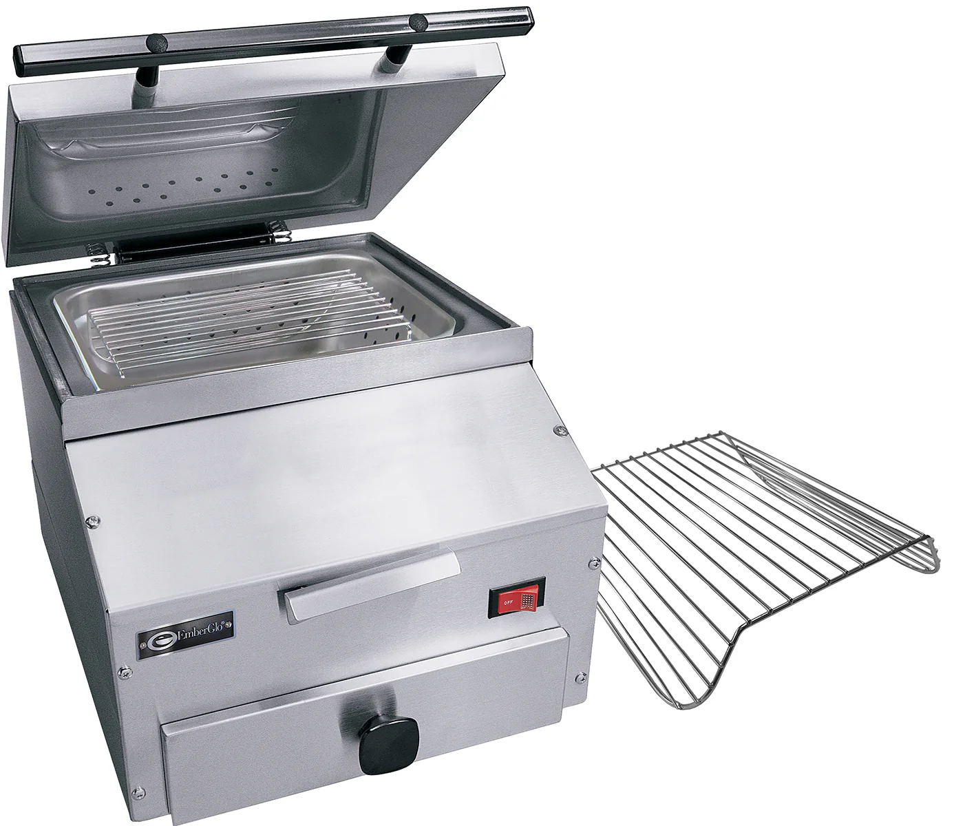 EmberGlo ES5MT 14 Inch Tortilla Steamer Tap Water Countertop Stainless Steel