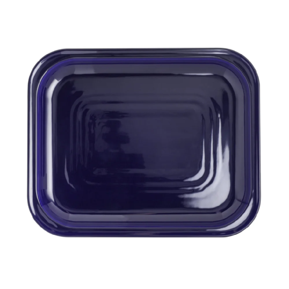 Steelite 7801ZM5006 12.75 Inch GN 1/2 Platter Brooklyn Blue Melamine