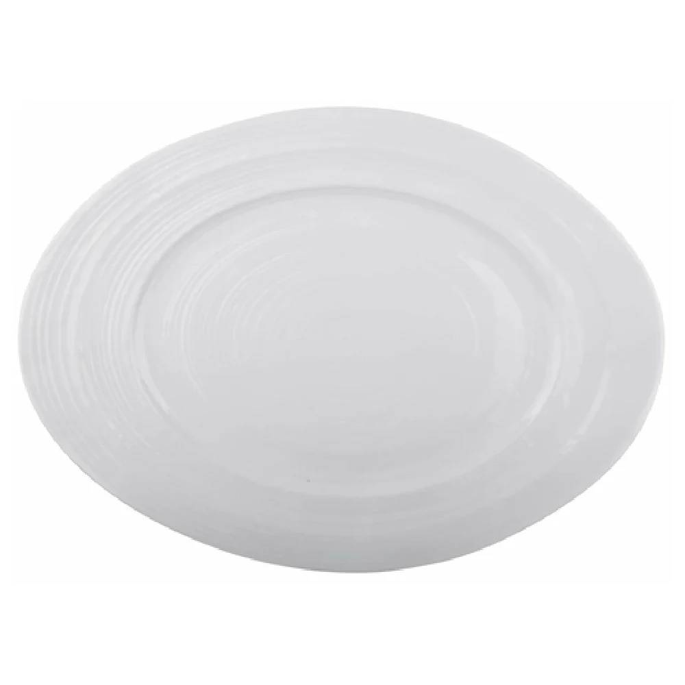 GET Enterprises M16512OV-W 12 Inch White Melamine Serving Dish with Scratch Resistance