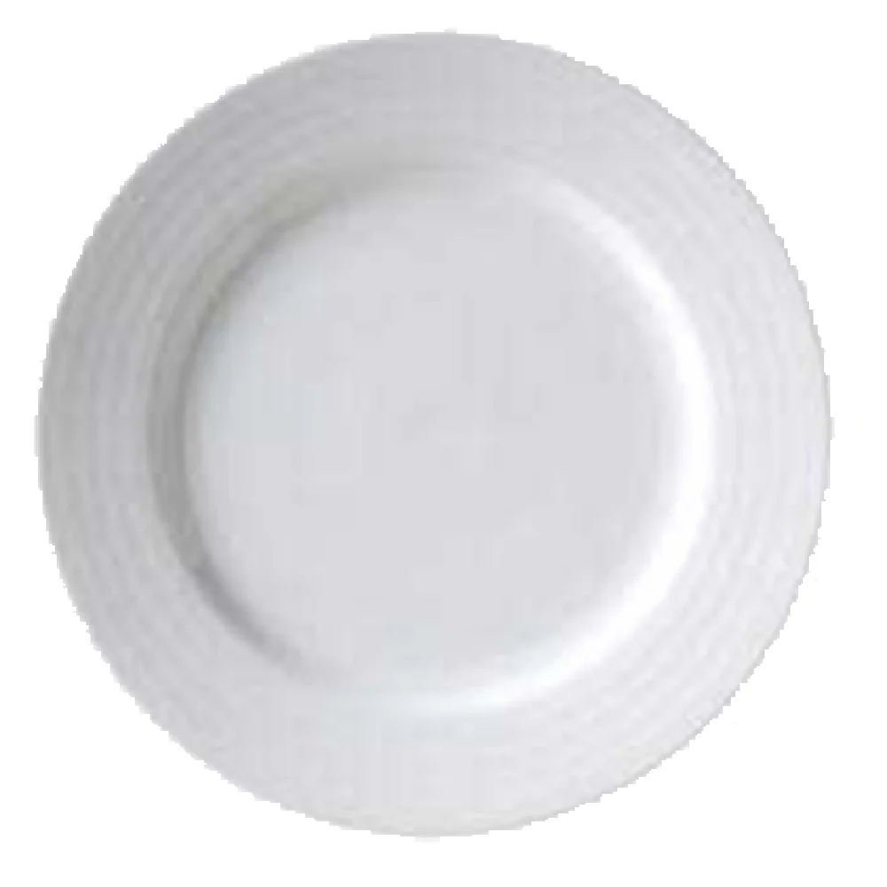 Vertex China CB-8 9-1/4 Inch Diameter Round Plate Porcelain Embossed