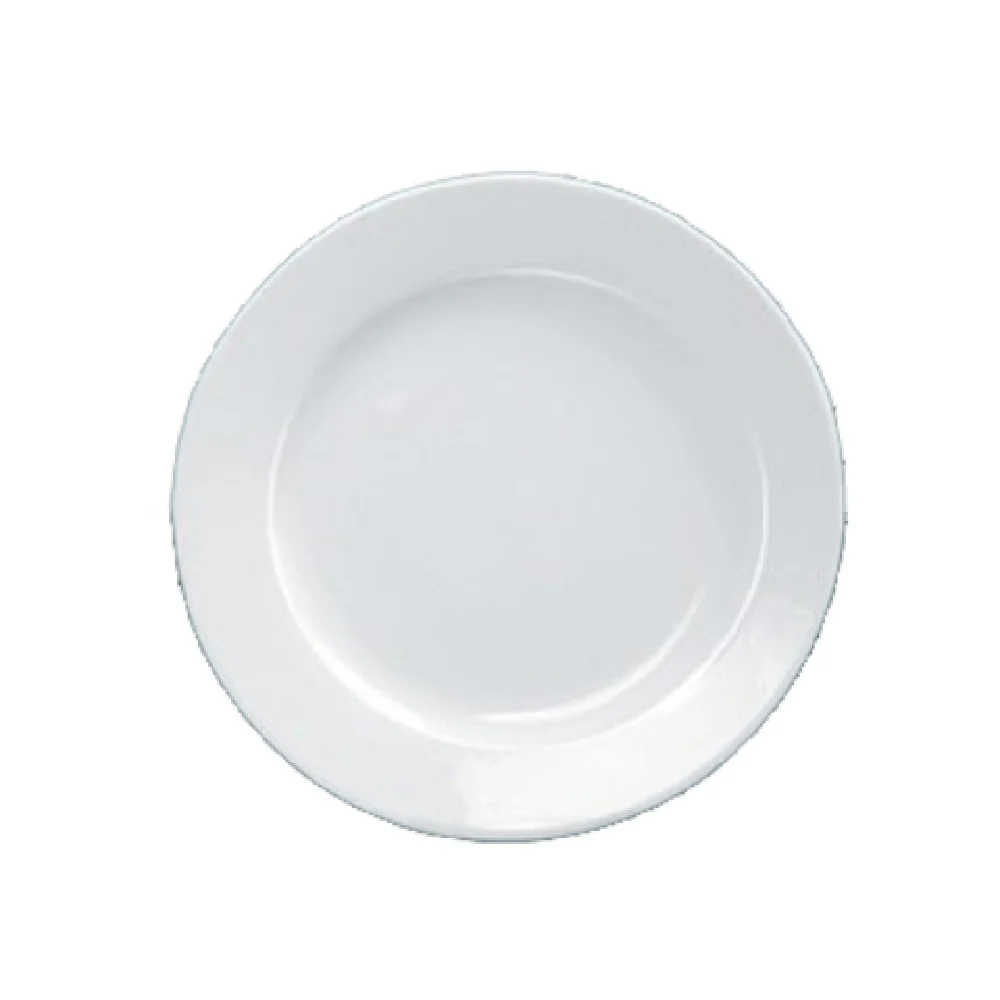 Yanco AC-20 11-1/4 Inch Round Plate Rolled Edge Wide Rim Porcelain Yanco AC-20 11-1/4 Inch Round Plate Rolled Edge Wide Rim Porcelain