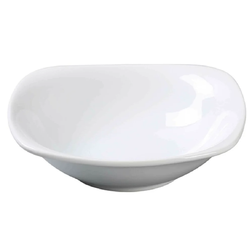 Yanco ML-2405 8 Oz Square Bowl with Rounded Corners Porcelain Packed 3 Dozen Cases