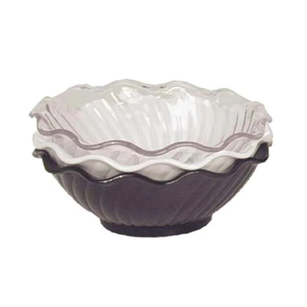Admiral Craft BRY-5CL 5 Oz Berry Dish Clear SAN Scalloped Rim Dishwasher Safe