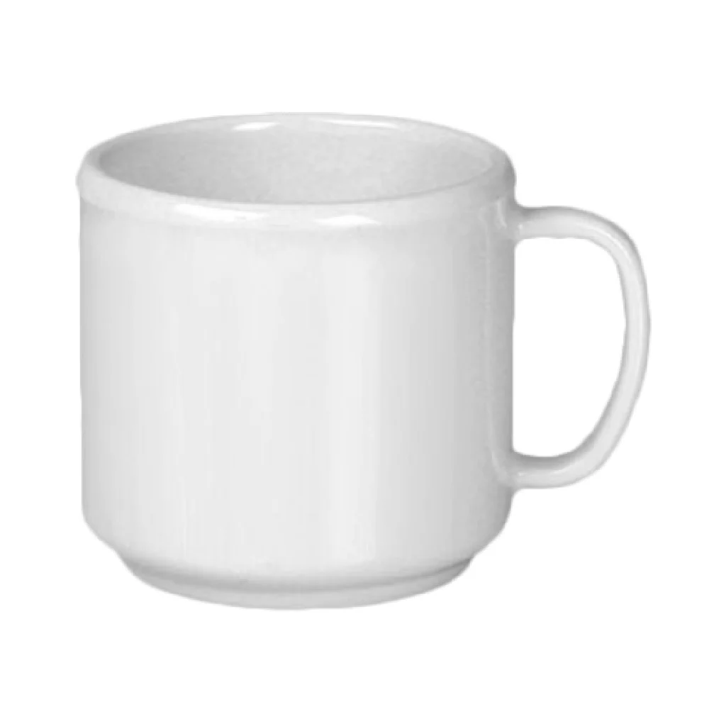 Thunder Group CR9035W 10 Oz Break-resistant Dishwasher Safe Mug Melamine White