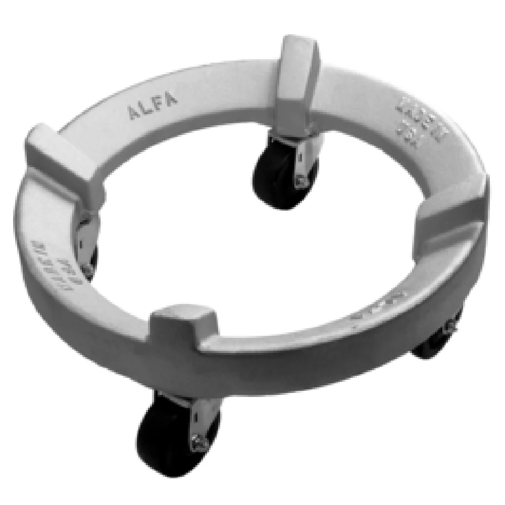 Alfa HMBT-223 Bowl Dolly 40 to 140 Quart Aluminum with Heavy Duty Casters Alfa HMBT-223 Bowl Dolly 40 to 140 Quart Aluminum with Heavy Duty Casters
