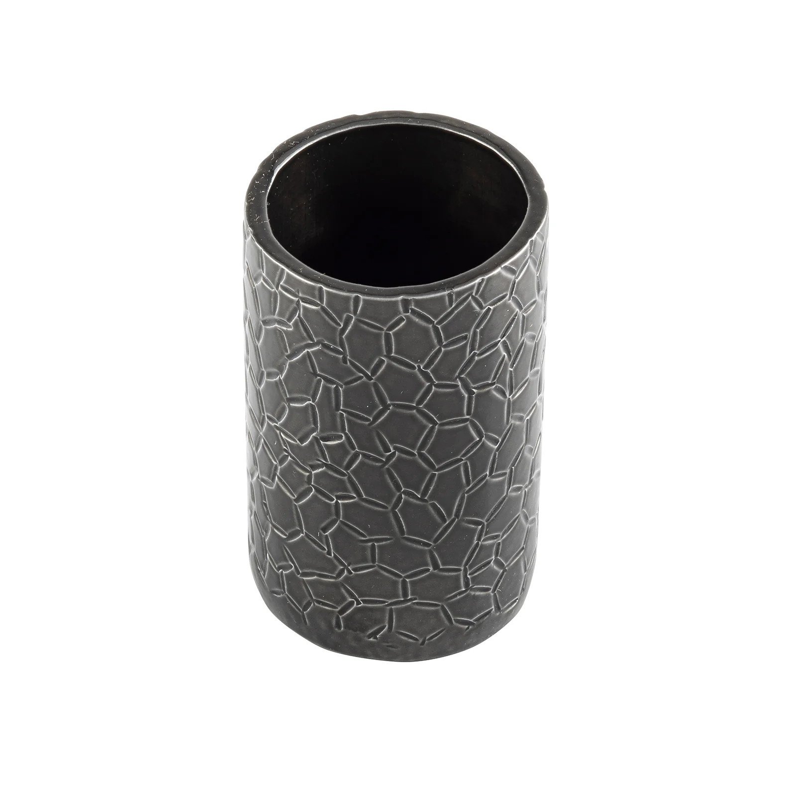 Tablecraft 10739 1-7/8 Inch Diameter Sugar Tube Holder Aluminum Black Crackle Finish