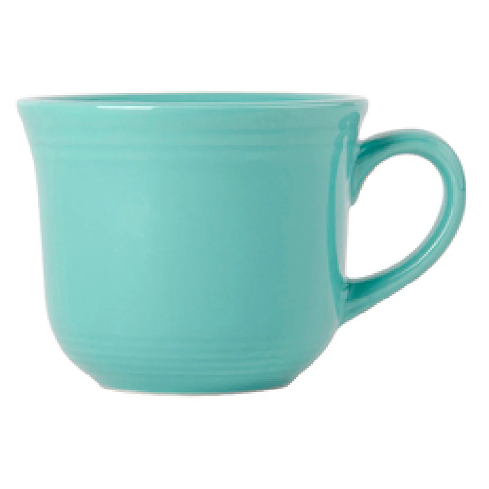 Tuxton CIF-0702 8 Oz Ceramic Cup Lead-Free Oven Proof Blue 3-1/2 Inch