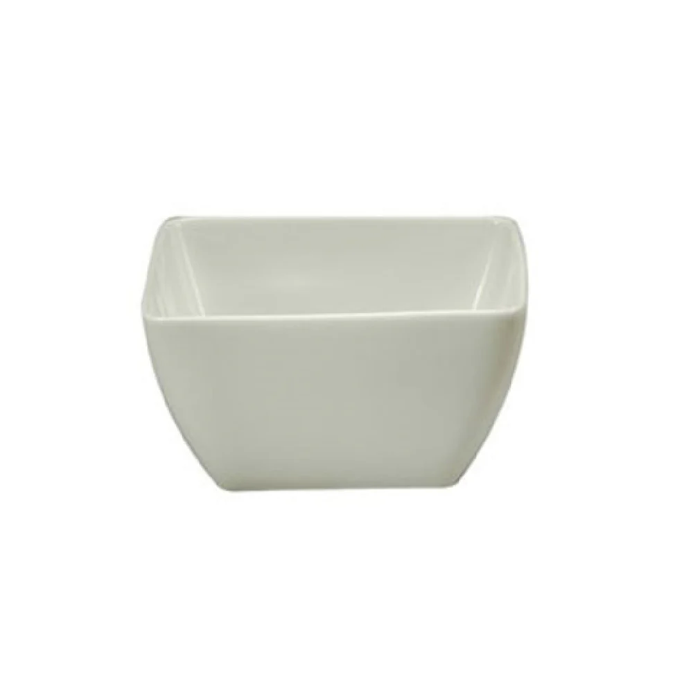 1880 Hospitality R4020000711S 4-3/4 Inch Bowl 18 Oz Square Porcelain Bright White