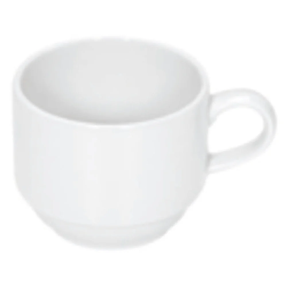 BauscherHepp 465118 6.08 Oz Stackable Porcelain Cup - 36 Packs
