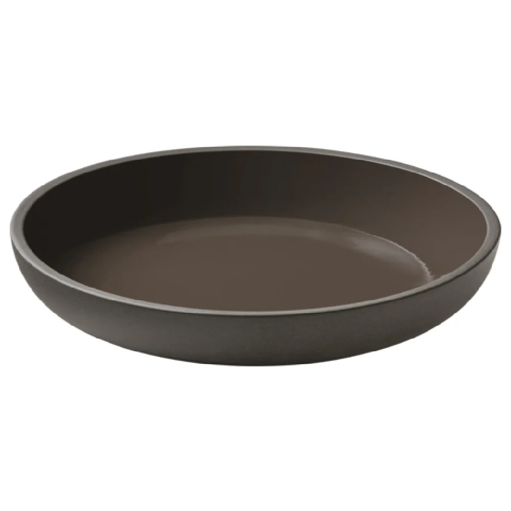 BauscherHepp P011326-000761 10 Inch Plate Coupe Deep Ceramic Taupe