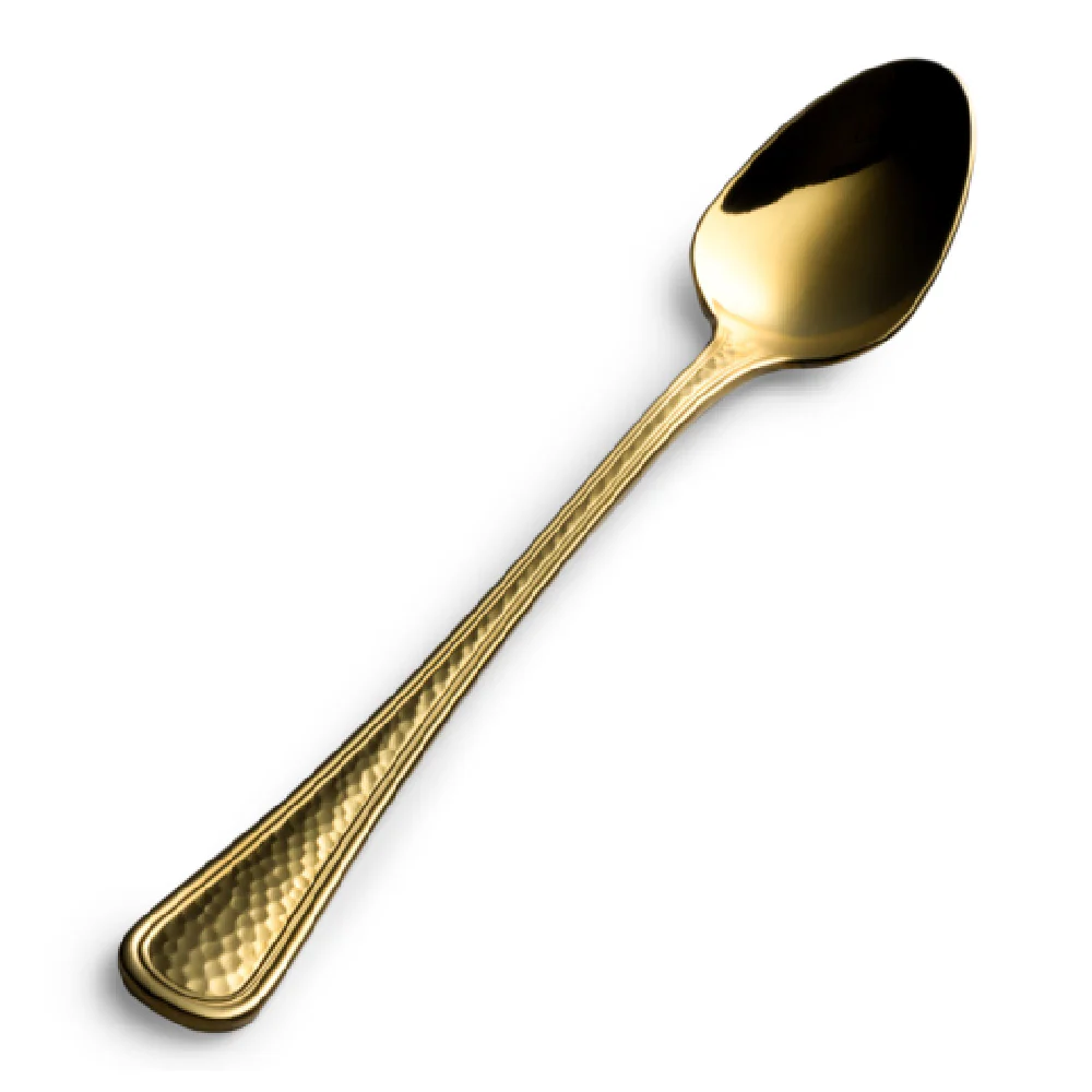 Bon Chef S4702G 7.2 Inch Iced Tea Spoon Gold PVD Hammered Finish 18/10 Stainless Steel Bon Chef S4702G 7.2 Inch Iced Tea Spoon Gold PVD Hammered Finish 18/10 Stainless Steel