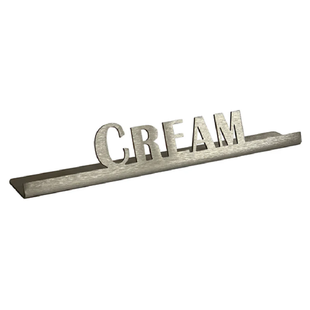 Service Ideas 1C-BF-CREAM-SIGN 6-1/2 Inch Beverage ID Sign Cream Laser-Cut Metal Service Ideas 1C-BF-CREAM-SIGN 6-1/2 Inch Beverage ID Sign Cream Laser-Cut Metal