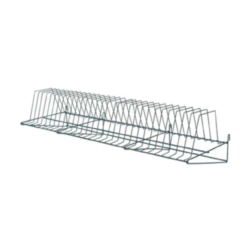 1880 Hospitality FWMTDRGN 46 Inch Tray Drying Rack with Green Epoxy Finish