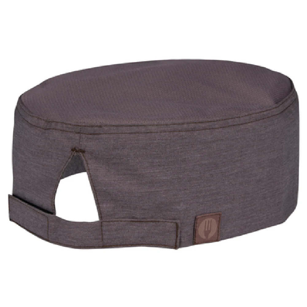 Chef Works HBA01GPGSM Cool Vent Mesh Top Beanie Adjustable Velcro Closure Gray