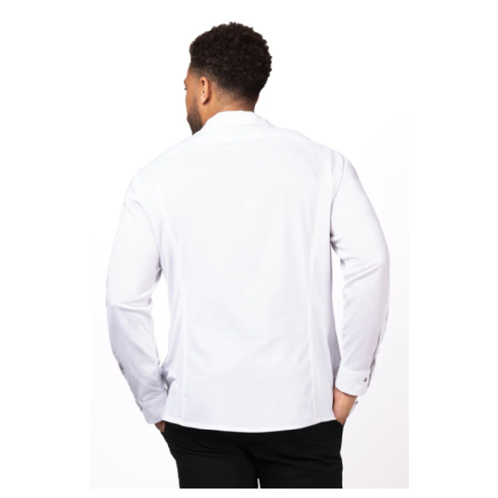 Chef Works SES02-WHT-3XL 22 Inch Men's Seville Cook's Shirt Stretch Fabric White Chef Works SES02-WHT-3XL 22 Inch Men's Seville Cook's Shirt Stretch Fabric White
