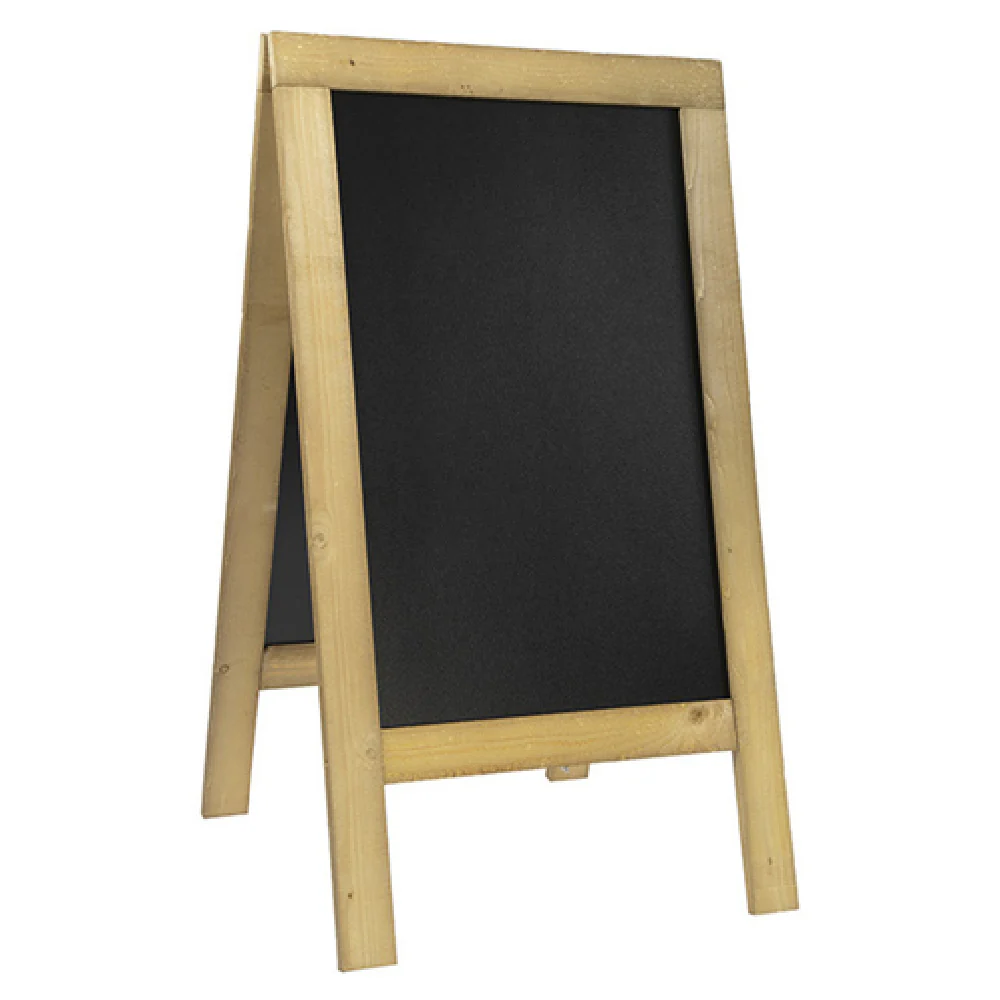 American Metalcraft SBSN135 28-1/8 Inch Double-sided Sign Board Lacquered Wood