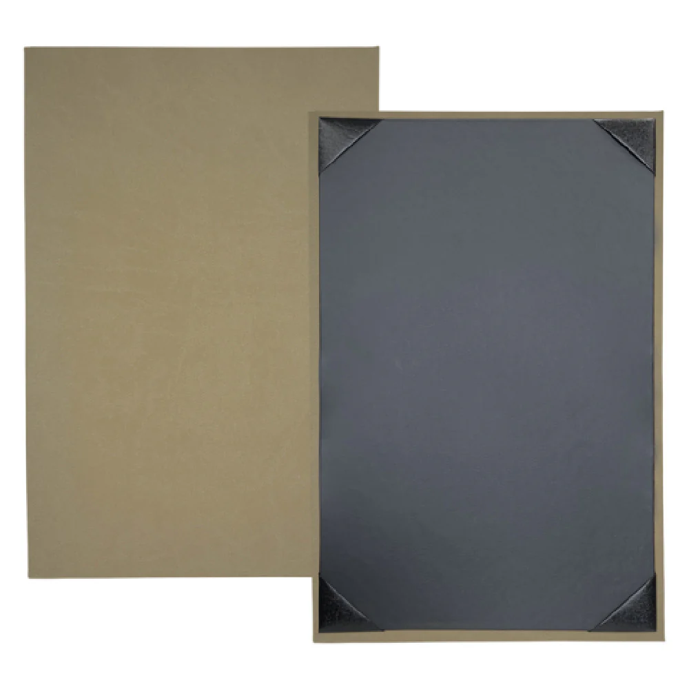 Risch EVERGREEN-1V 11X17 Menu Cover Black Vinyl Bio-friendly Faux-leather Risch EVERGREEN-1V 11X17 Menu Cover Black Vinyl Bio-friendly Faux-leather