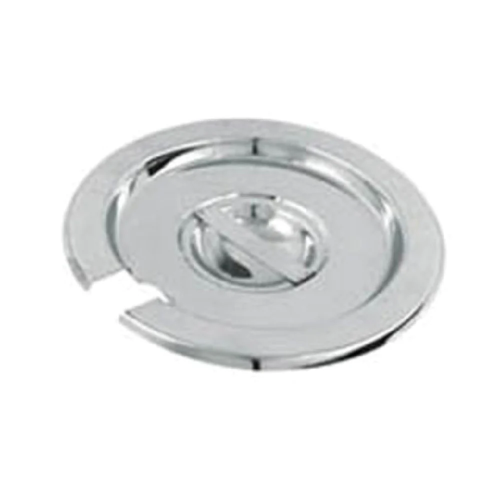 Admiral Craft CI-85 7 Quart Inset Cover Notched Lift-off Stainless Steel Mirror Finish