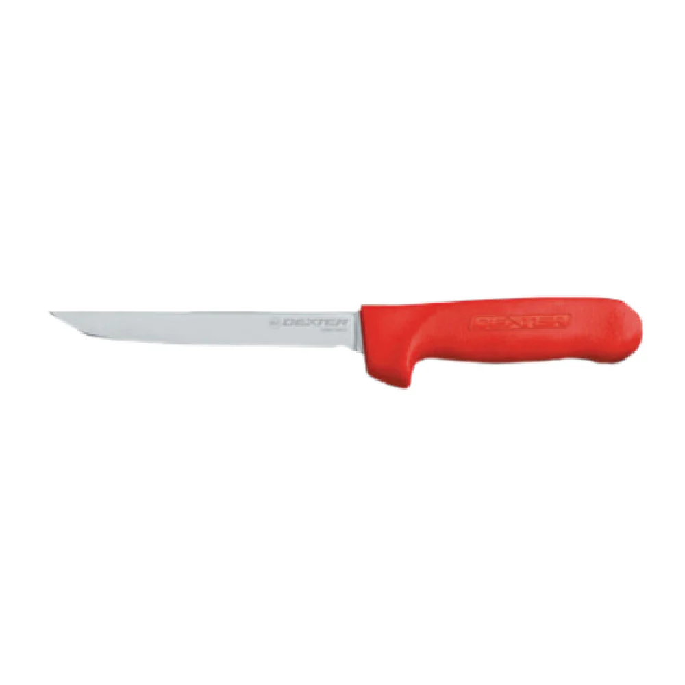 Dexter Russell S136NR-PCP 6 Inch Narrow Boning Knife Red Polypropylene High Carbon Steel Dexter Russell S136NR-PCP 6 Inch Narrow Boning Knife Red Polypropylene High Carbon Steel
