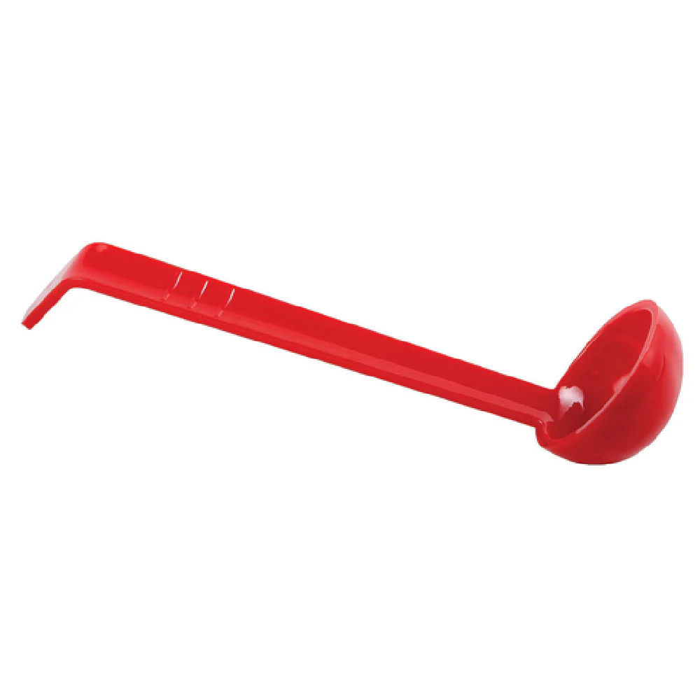 Omcan 80222 3/4 Oz Ladle Red Ergonomic Polycarbonate Serving Utensil