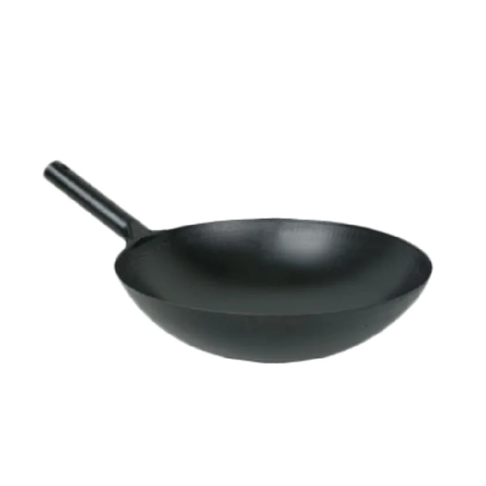 Thunder Group IRJWC001 14 Inch Diameter Wok Pan Steel Reinforced Construction Thunder Group IRJWC001 14 Inch Diameter Wok Pan Steel Reinforced Construction