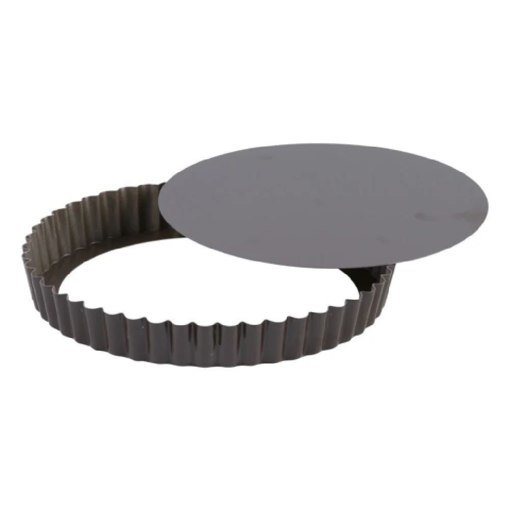 Louis Tellier 226420 7.87 Inch Tart Mold Non-Stick Round Fluted Tin Plated