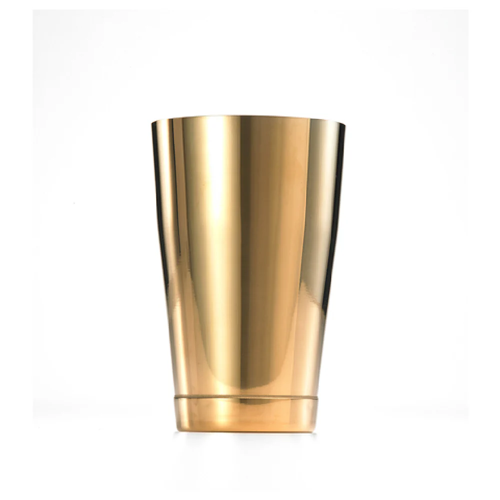 Mercer Culinary M37007GD 18 Oz Bar Cocktail Shaker Gold-plated Finish 18/8 Stainless Steel