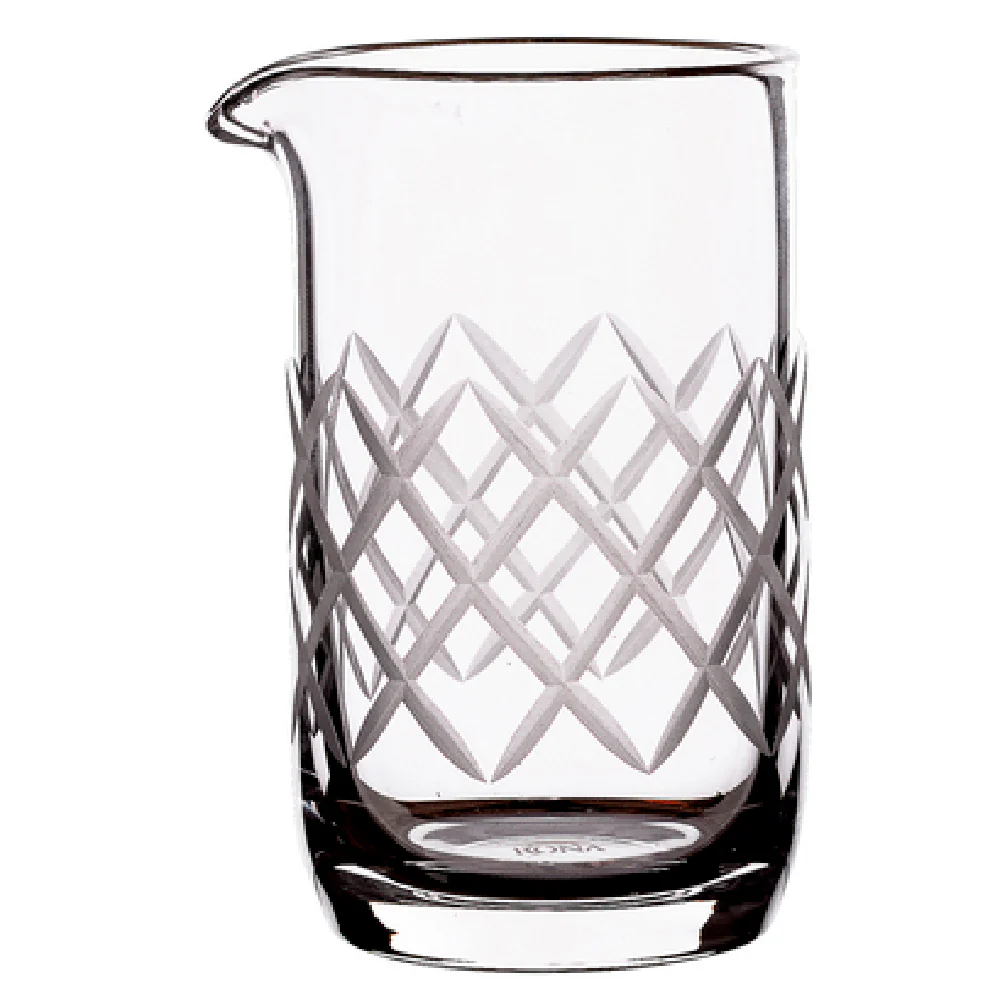 Steelite 4810R119 3.25 Oz Mixing Beaker Crystalline Glass with Special Rim Treatment