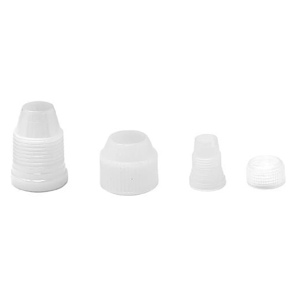 Omcan 48899 38 mm 24 mm Pastry Tip Couplers Set of 2 Stainless Steel
