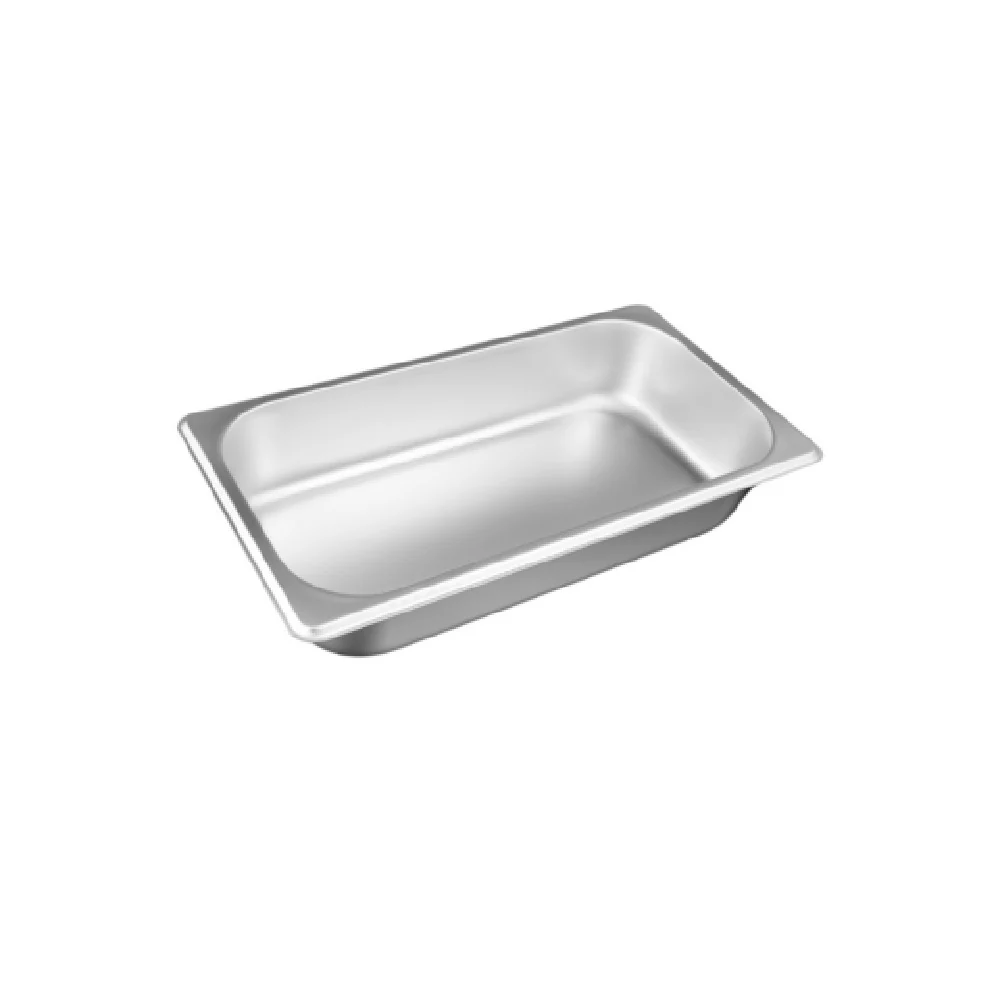 CAC China STPT-S25-2 1/3 Size Stainless Steel Steam Pan 25 Gauge with Stacking Lug CAC China STPT-S25-2 1/3 Size Stainless Steel Steam Pan 25 Gauge with Stacking Lug