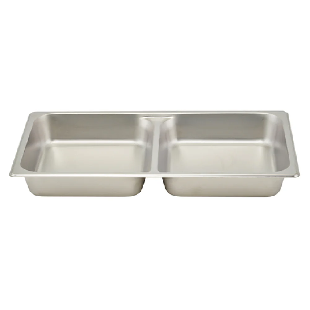 Winco SPFD2 Full Size Food Pan Divided Rectangular Stainless Steel