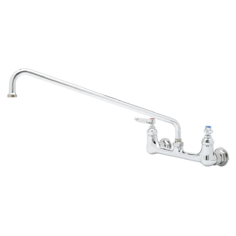 T&S Brass B-0230-CR 18 Inch Swing Nozzle Wall Mounted Sink Mixing Faucet