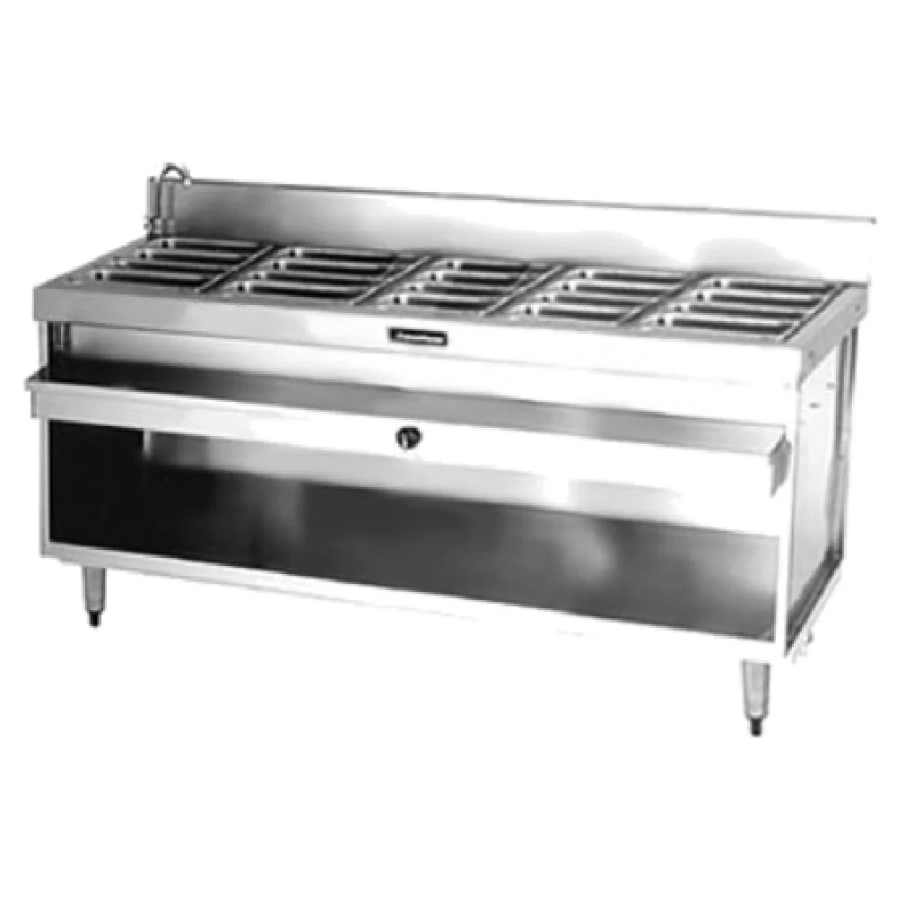 Delfield F14EW572_120/60/3 72 Inch Electric Hot Food Serving Counter Stainless Steel