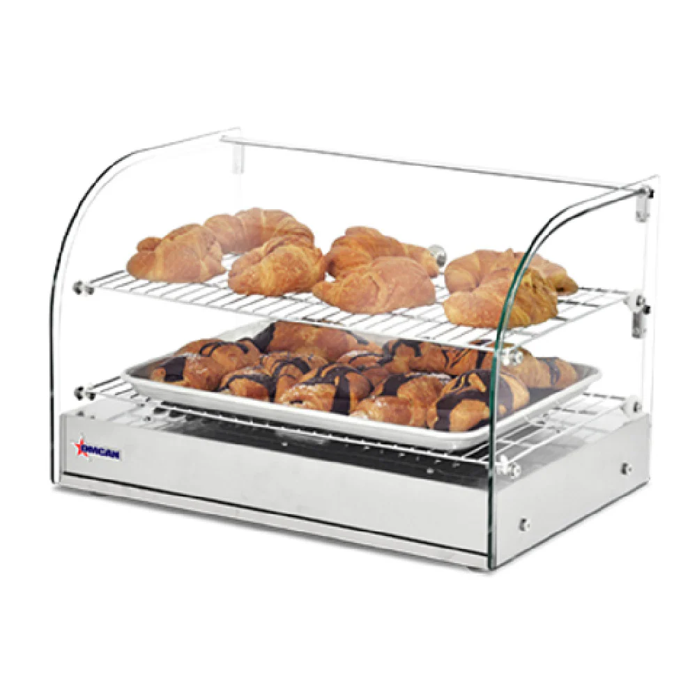 Omcan 41870 22 Inch Stainless Steel Food Warmer Display Case Countertop Full Service Omcan 41870 22 Inch Stainless Steel Food Warmer Display Case Countertop Full Service