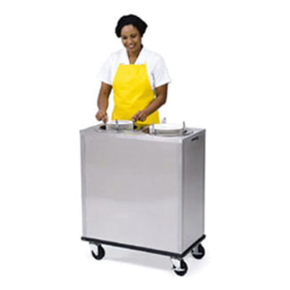 Lakeside 925 30 Inch Dish Dispenser Mobile Enclosed Base Stainless Steel