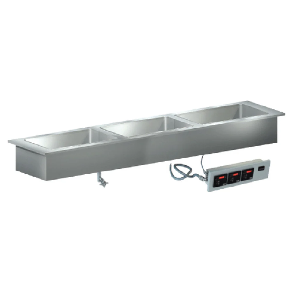 Low Temp Industries TW-DW-4-SL 94 Inch Electric Hot Food Well Unit with Drain Low Temp Industries TW-DW-4-SL 94 Inch Electric Hot Food Well Unit with Drain