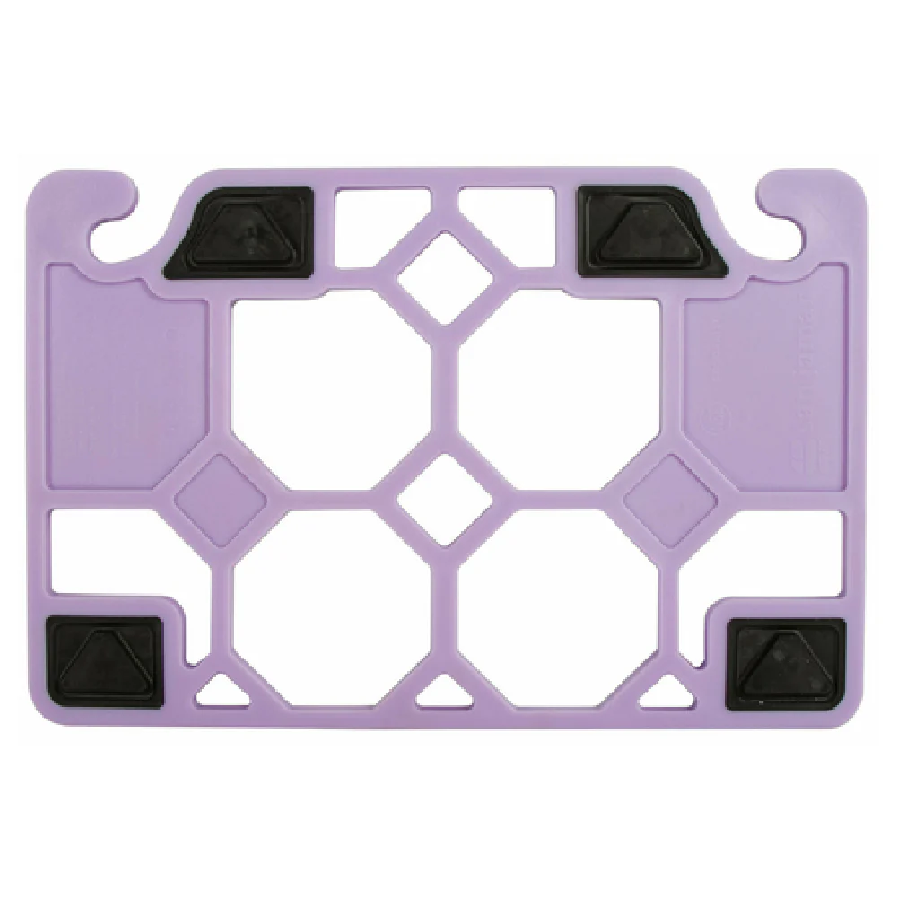 San Jamar CBQGF1520PR 15 Inch Reusable Non-slip Rubber Cutting Board Frame Purple