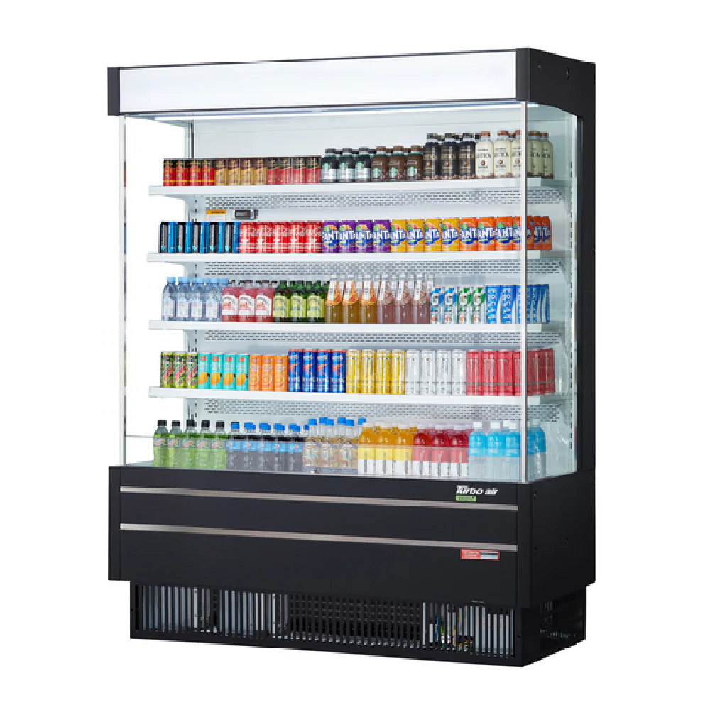 Turbo Air TOM-60SEW(B)-N 64 Inch Vertical Air Curtain Merchandiser 26.5 cu ft