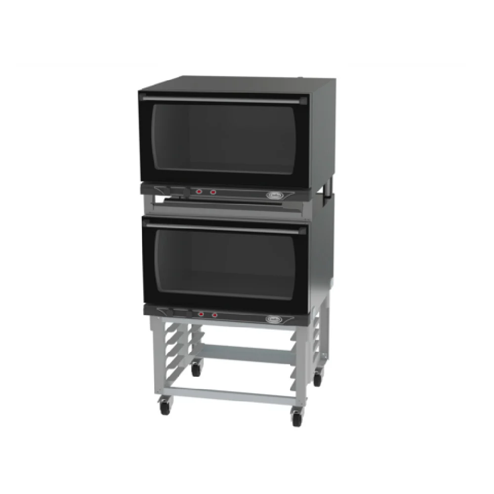 Cadco XAFS-193-2 31 1/2 Inch Heavy Duty Electric Convection Oven with 4 Shelves