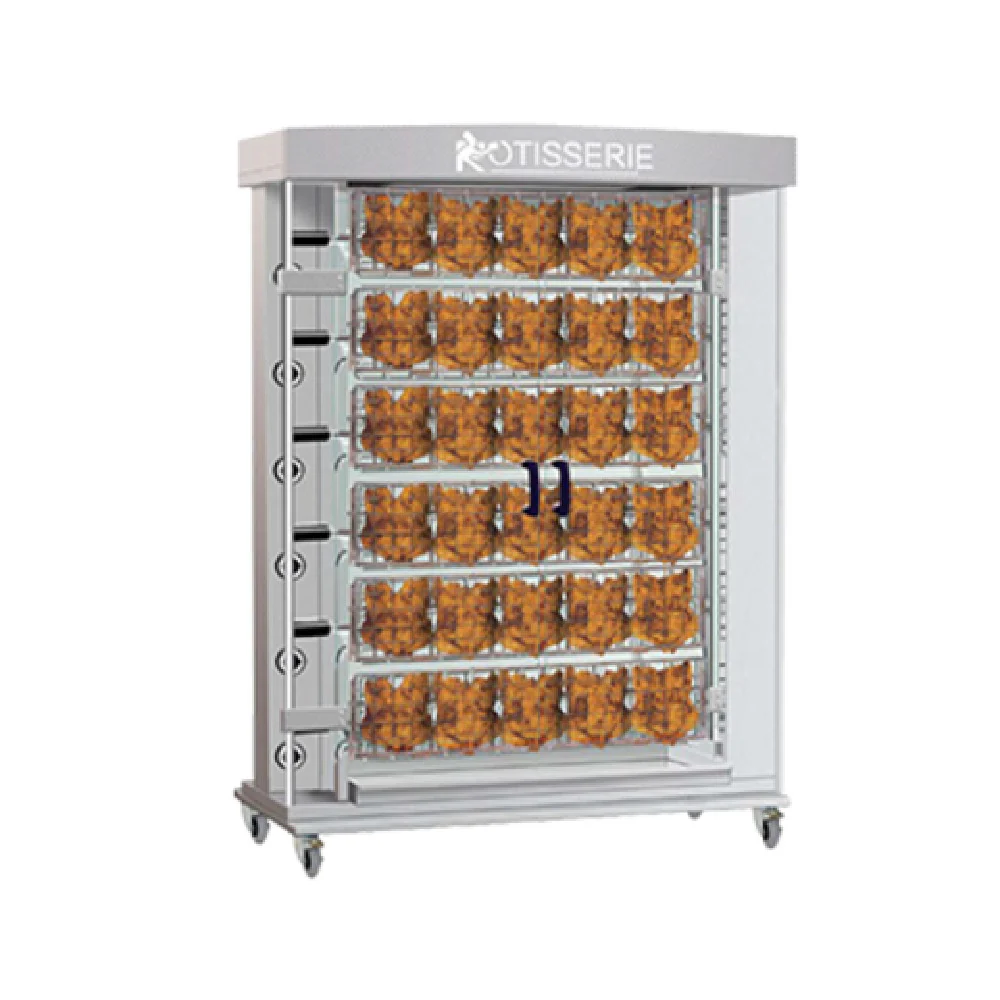 Rotisol FFS1425-6G-SS_LP 56 Inch Gas FauxFlame Spatchcock Rotisserie Oven 91000 BTU Rotisol FFS1425-6G-SS_LP 56 Inch Gas FauxFlame Spatchcock Rotisserie Oven 91000 BTU