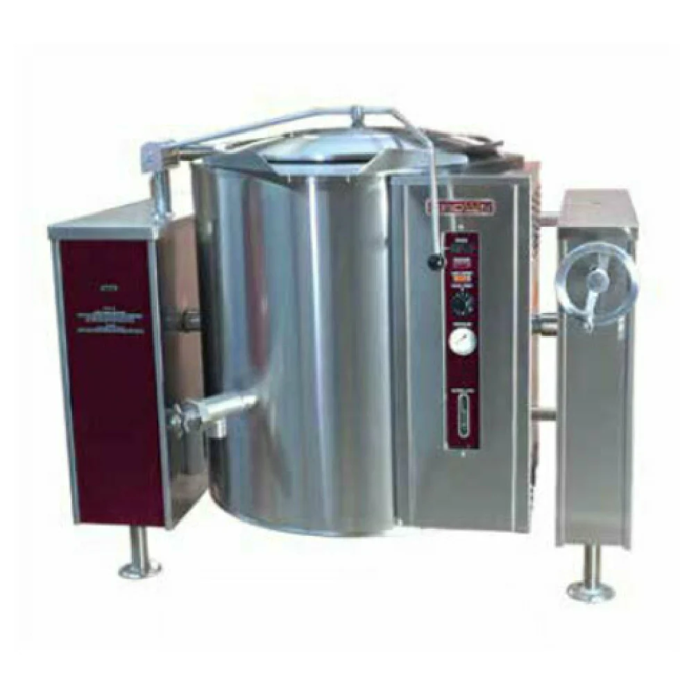 Crown GLT-40F_NAT 49 to 62 Inch gas Kettle 40 gallon Full Jacket with Burners 100000 BTU