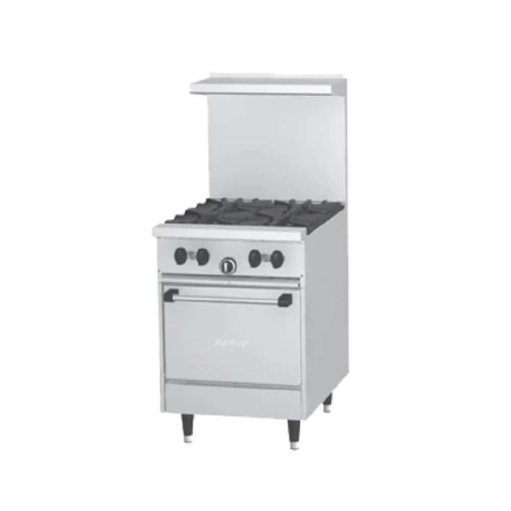 Garland X24-4L_NAT 24 Inch Gas Restaurant Range with 4 Burners 30000 BTU Garland X24-4L_NAT 24 Inch Gas Restaurant Range with 4 Burners 30000 BTU