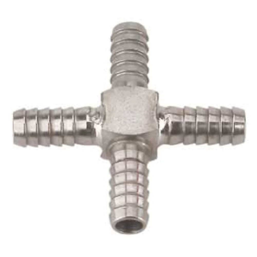 Micro Matic SSC-E2 1/4 Inch Cross Fitting Tubing Hose Fitting Stainless Steel Micro Matic SSC-E2 1/4 Inch Cross Fitting Tubing Hose Fitting Stainless Steel