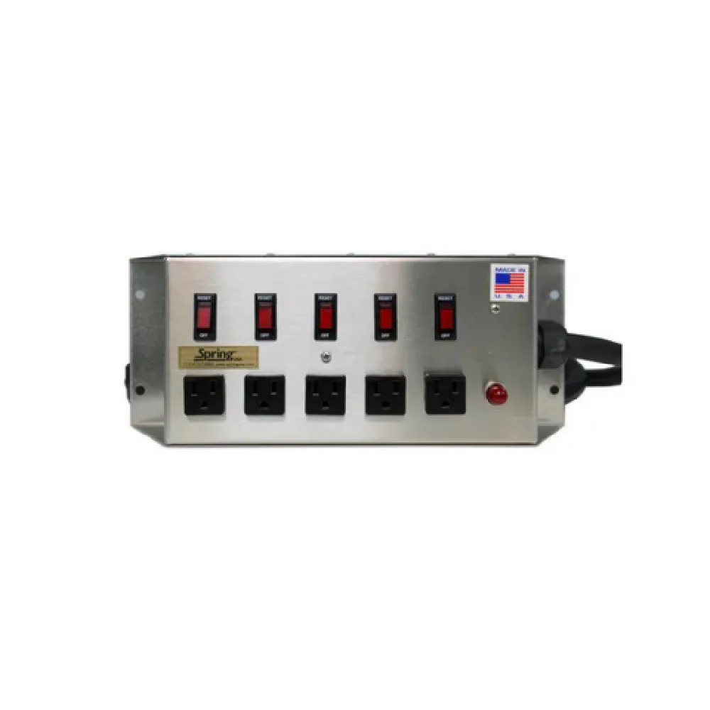 Spring USA PM-2251 8 Inch Power Station Portable 5 15 Amps 120v Outlets Spring USA PM-2251 8 Inch Power Station Portable 5 15 Amps 120v Outlets