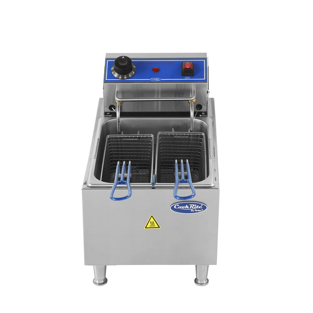 Atosa ACEF-10 11-1/4 Inch Electric Deep Fryer with 2 Baskets Atosa ACEF-10 11-1/4 Inch Electric Deep Fryer with 2 Baskets