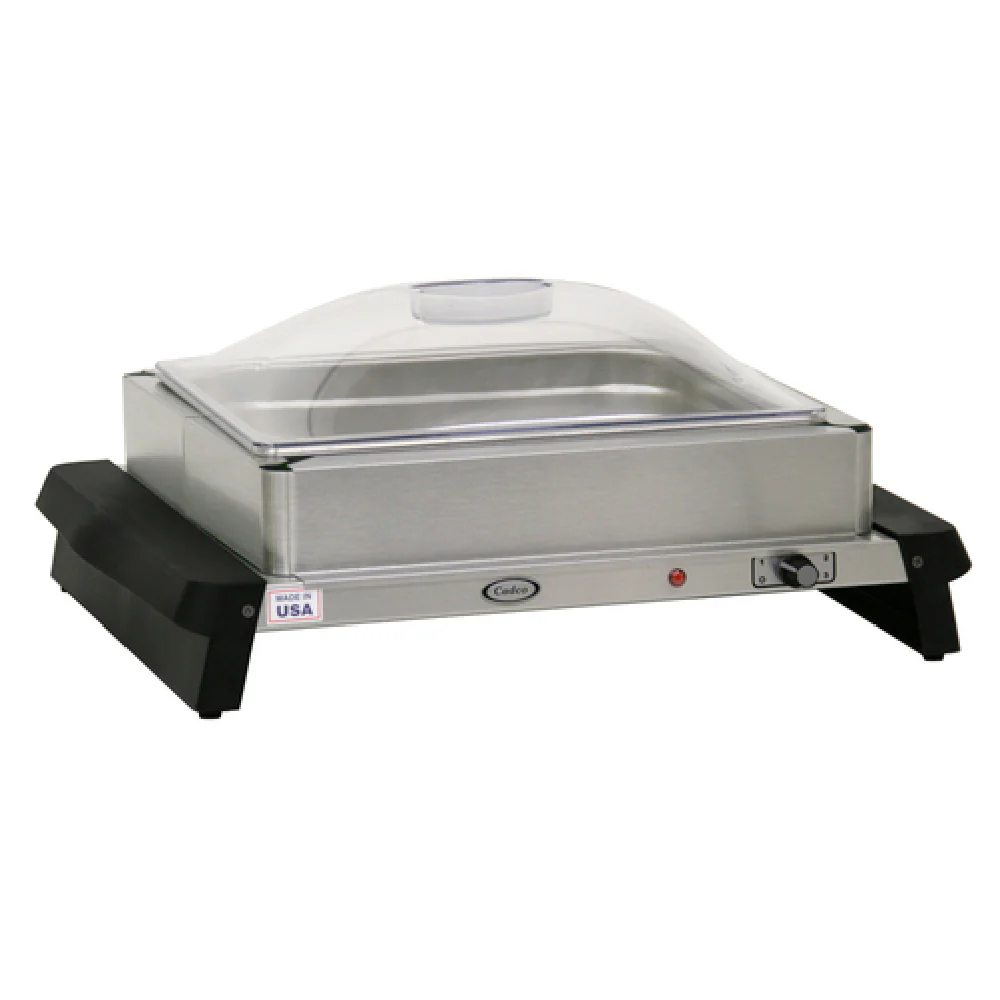 Cadco WTBS-12P 18 Inch Single Buffet Warmer Countertop Stainless Steel with Lid Cadco WTBS-12P 18 Inch Single Buffet Warmer Countertop Stainless Steel with Lid
